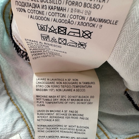 NWT Golden Goose Jolly Cropped Straight Jean Carrot Fit Light Wash size 27 - Picture 6 of 14